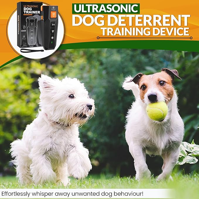 PNG Dog Bark Deterrent Device - 82 ft. Range | Anti Barking Device for Dogs | Dog Training & Behavior Aids | Ultrasonic Bark Stopper with LED Flashlight | Dog Whistle to Stop Barking Neighbors Dog