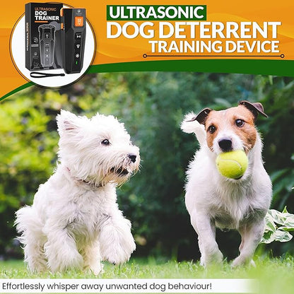 PNG Dog Bark Deterrent Device - 82 ft. Range | Anti Barking Device for Dogs | Dog Training & Behavior Aids | Ultrasonic Bark Stopper with LED Flashlight | Dog Whistle to Stop Barking Neighbors Dog
