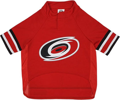 Pets First NHL Carolina Hurricanes Jersey for Dogs & Cats, Large. - Let Your Pet Be A Real NHL Fan!