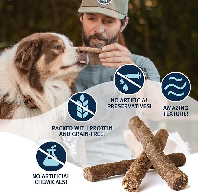 Mon Ami Beef Meat Sticks for Dogs with Farm Fresh Vegetables (28 Oz) – Human Grade Dog Treats with Superfoods - Training Treats for Dogs - Healthy Dog Treats for Small, Medium and Large Dogs