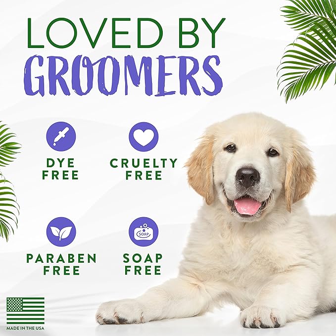 TropiClean Awapuhi Coconut Whitening Dog Shampoo for White Coats & All Coat Types | Natural Pet Shampoo Derived from Natural Ingredients | Cat Friendly | Made in the USA | 1 gal.
