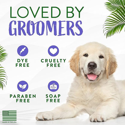 TropiClean Awapuhi Coconut Whitening Dog Shampoo for White Coats & All Coat Types | Natural Pet Shampoo Derived from Natural Ingredients | Cat Friendly | Made in the USA | 1 gal.