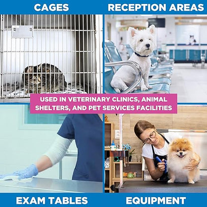 REScue One-Step Disinfectant Cleaner & Deodorizer Wipes for Vet Use – For Kennels, Litter Boxes & More – Extra Large Wipes, 160-Count Wipes Bucket