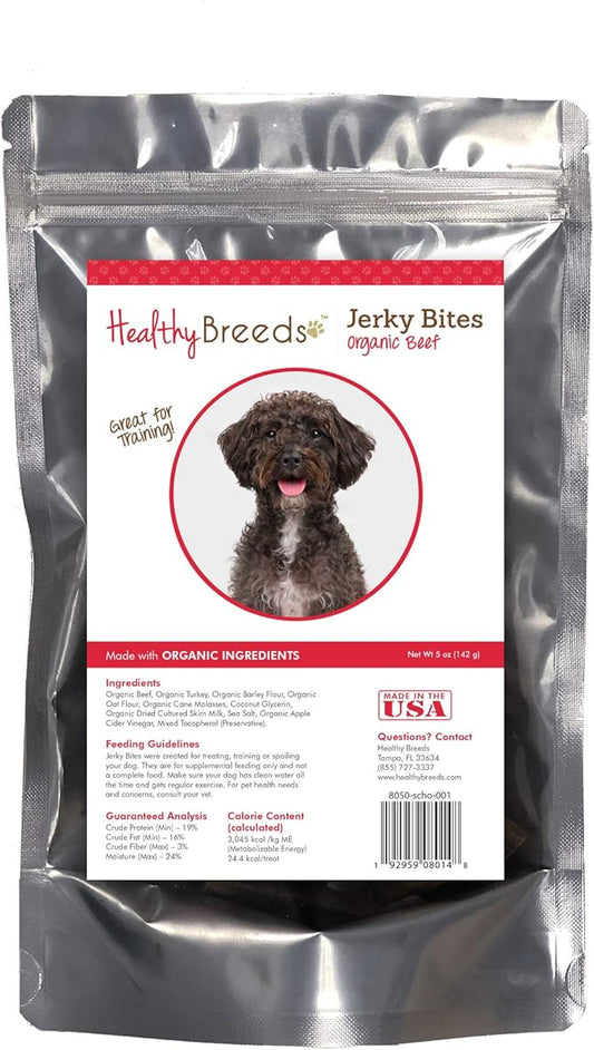 Healthy Breeds Schnoodle Jerky Bites Beef Recipe Dog Treats 5 oz