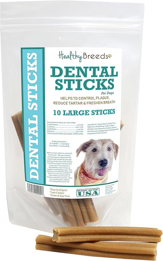 Healthy Breeds Glen of Imaal Terrier Dental Sticks Large 10 Count