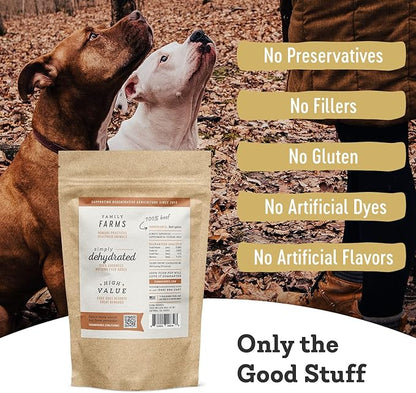 Farm Hounds Beef Spleen Jerky Treats for Dogs, Premium Dried Dog Treats, High Protein Training Treat for Small & Large Dogs, Natural & Healthy Dog Treats, Made in USA, Beef Spleen 4oz