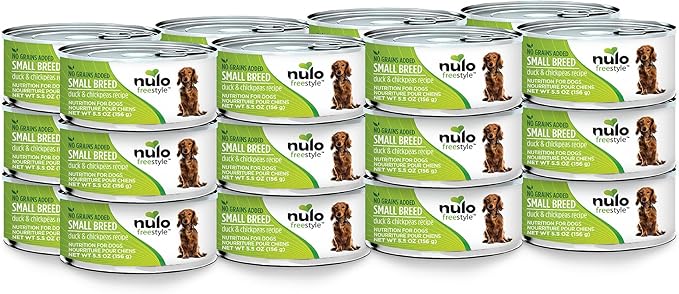 Nulo Freestyle Small Breed Adult Wet Canned Dog Food, Premium All Natural Grain-Free with Omega 3 & 6 for a Healthy Coat and High Animal-Based Protein, 5.5 Ounce (Pack of 24)