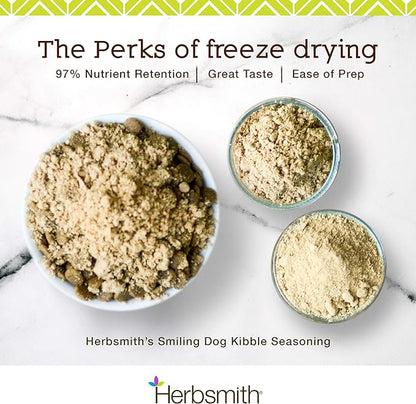 Herbsmith Kibble Seasoning – Freeze Dried Chicken – DIY Raw Coated Kibble Mixer - Dog Food Topper for Picky Eaters, 3 oz (Packaging May Vary)