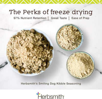 Herbsmith Kibble Seasoning – DIY Raw Coated Kibble Mixer - Dog Food Topper for Picky Eaters [Bundle of Chicken, Duck, and Turkey]