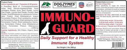 Dogzymes Immuno Guard Immunity Support with Live Beneficial Probiotics and Enzymes(2 pound)