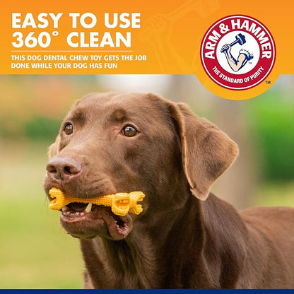 Arm & Hammer for Pets Tartar Control EZ Clean 360 Dental Tool for Small Dogs, Baking Soda Toothpaste Included |Refillable Dog Dental Toy for Easy Dog Teeth Cleaning |Fun Way to Promote Dental Health