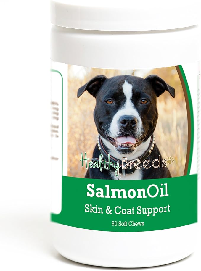 Healthy Breeds Pit Bull Salmon Oil Soft Chews 90 Count