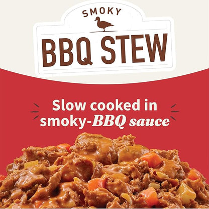 Halo Elevate Wet Dog Food, Healthy Grains, Smoky BBQ Braised Duck & Beef Stew with White Potatoes, Carrots & Brown Rice, 12.7oz (Pack of 6)