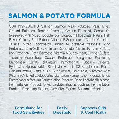 Wellness Natural Pet Food Wellness Simple Natural Grain Free Limited Ingredient Dry Dog Food, Salmon and Potato Recipe, 24-Pound Bag
