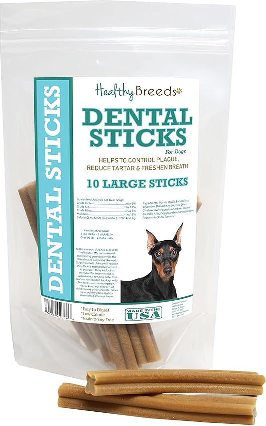 Healthy Breeds German Pinscher Dental Sticks Large 10 Count
