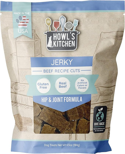 Howl's Kitchen Dog Treats, Jerky, Beef Cuts, brown, (AT365)