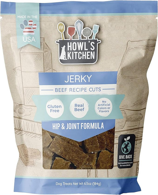 Howl's Kitchen Dog Treats, Jerky, Beef Cuts, brown, (AT365)