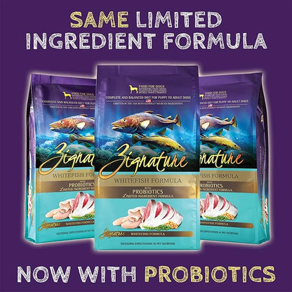 Zignature Whitefish Limited Ingredient Formula Dry Dog Food 4lb