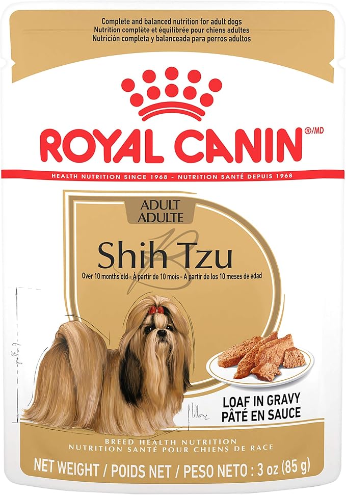 Royal Canin Adult Shih Tzu Wet Dog Food, 3 oz Pouch (Pack of 12)