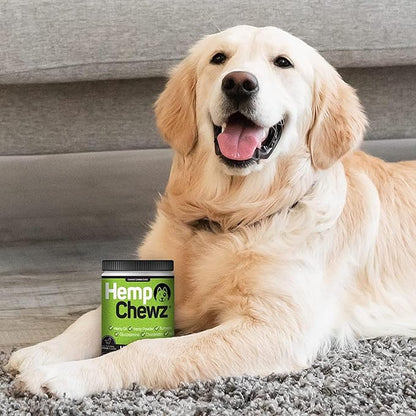 for Dogs | Hip and Joint Supplement for Dog Joint Pain Relief Infused with Organic Hemp Oil, Glucosamine, Chondroitin, Turmeric, MSM to Enhance Mobility, Flexibility & Comfort