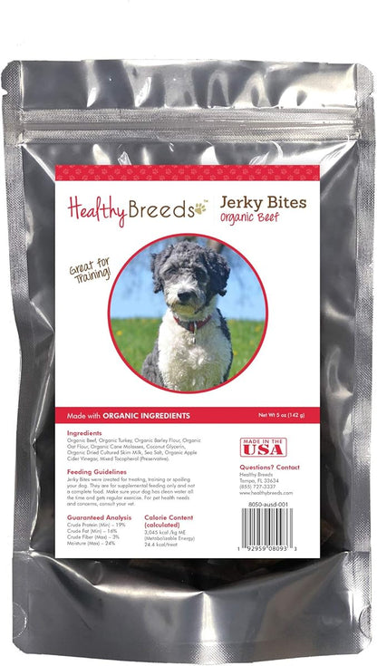 Healthy Breeds Aussiedoodle Jerky Bites Beef Recipe Dog Treats 5 oz