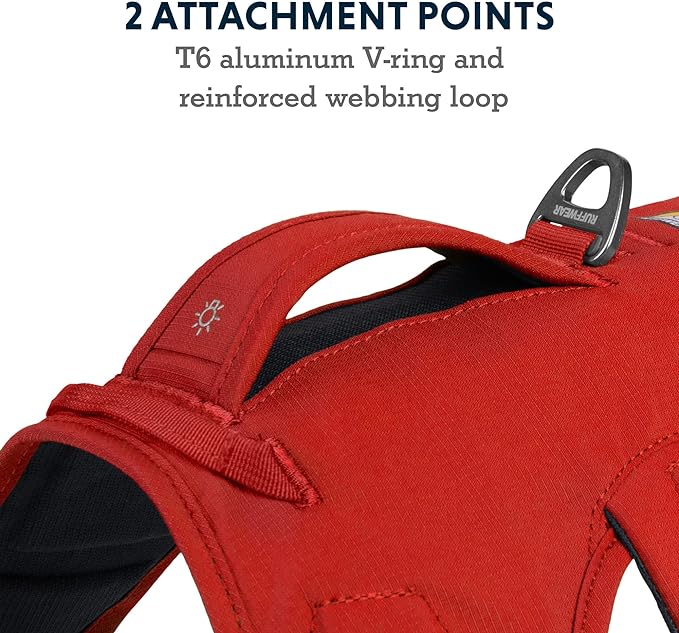 Ruffwear, Web Master, Multi-Use Support Dog Harness, Hiking and Trail Running, Service and Working, Everyday Wear, Red Sumac, Large/X-Large