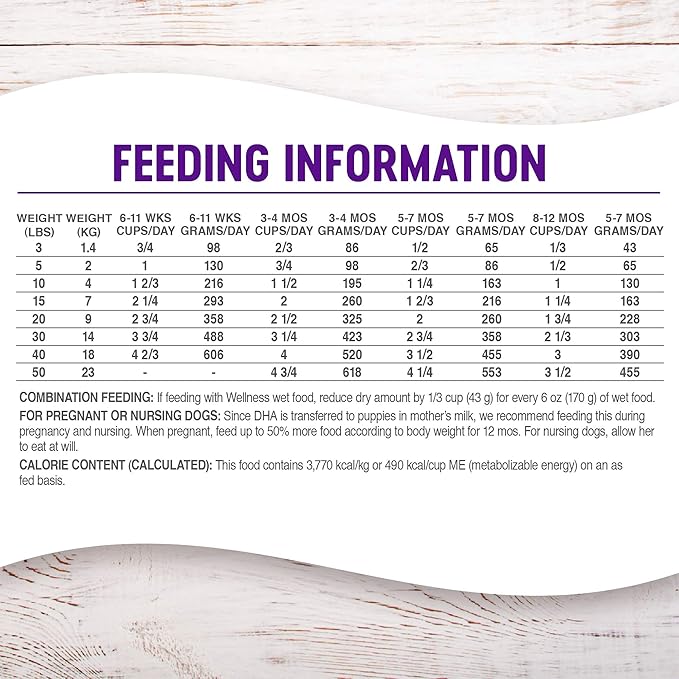 Wellness Complete Health Natural Grain Free Dry Puppy Food, Chicken & Salmon, 24-Pound Bag