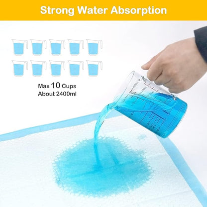 Sted Dog Pee Pads Extra Large 28"x34", Thicken 6 Layers Pee Pads for Dogs, Quickly Absorbs & Leak-Proof Dog Pads, Disposable Puppy Pads Pet Training Pads Potty Pads for Dogs, Doggie Pee Pads, 60Ct