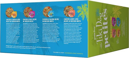 Tiki Dog Petites Grain Free, Variety Pack, Nutrient Dense Meat, Wet Dog Food for Small Breed Dogs and All Life Stages, 3 oz. Cans, Pack of 10