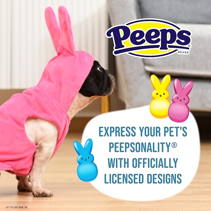 Peeps for Pets Peeps Bunny Costume for Dogs, Small | Halloween and Easter Costume for Small Dogs | Pet Costume Available in A Variety of Sizes, Please See Sizing Chart for More Details