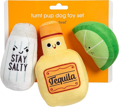 Pearhead Pet Toys, Plush Dog Squeaker Toys and Cat Teaser Toys, Dog Owner and Cat Owner Pet Toy Sets, Must Have Pet Accessories for Pet Owners