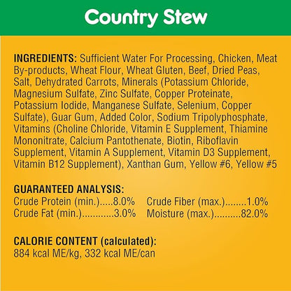 PEDIGREE CHOICE CUTS IN GRAVY Adult Canned Soft Wet Dog Food Variety Pack, Country Stew and Chicken & Rice Flavor, 13.2 oz. Cans (Pack of 24)