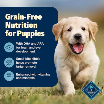 Blue Buffalo Freedom Grain-Free Puppy Dry Dog Food with DHA, Complete & Balanced Nutrition for Puppies, Made in the USA, Chicken & Potatoes, 24-lb. Bag