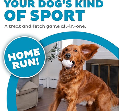Outward Hound Sport Ballz Baseball Treat-Dispensing Fetch Ball Dog Toy