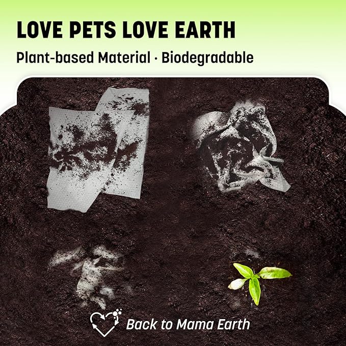 Dog Wipes for Paws and Butt, Plant-Based Large Pet Wipes for Dogs/Cats Hypoallergenic, 8X9 Inch Easy to Use Dog/Cat/Puppy Cleaning Grooming Wipes Gentle Degradable (200 Count, Blueberry)