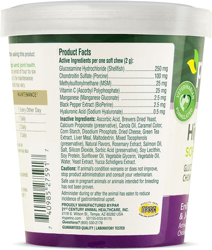 PetNC Natural Care Hip and Joint Soft Chews for Dogs, 90 Count,Liver,6.3 oz