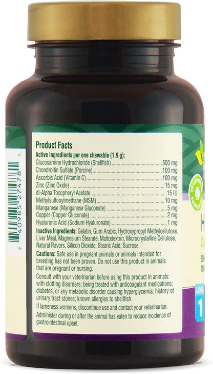 Petnc Natural Care Hip and Joint Health Early Mobility Chewables for Dogs, 60 Count (27478)