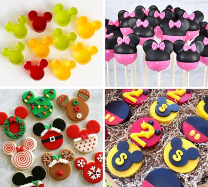3Pcs Gummy Mouse Candy Molds, Non-stick Silicone Candy Molds for Making Crayons, Chocolate,Cake Pops, Ice tube,wax melt