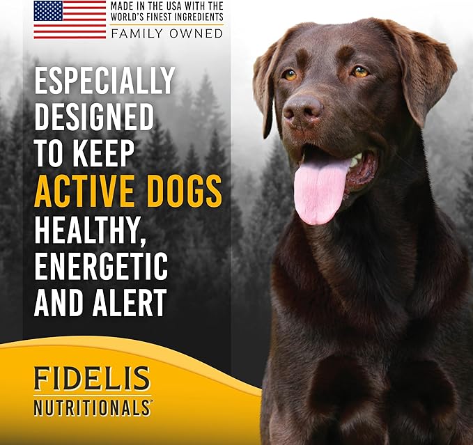 FIDELIS Freeze Dried Raw Dog Food with Superfoods for Large Dog Breeds (8 oz) - Made in USA with Cage Free Chicken, Grain-Free, High Protein for Adult or Puppy