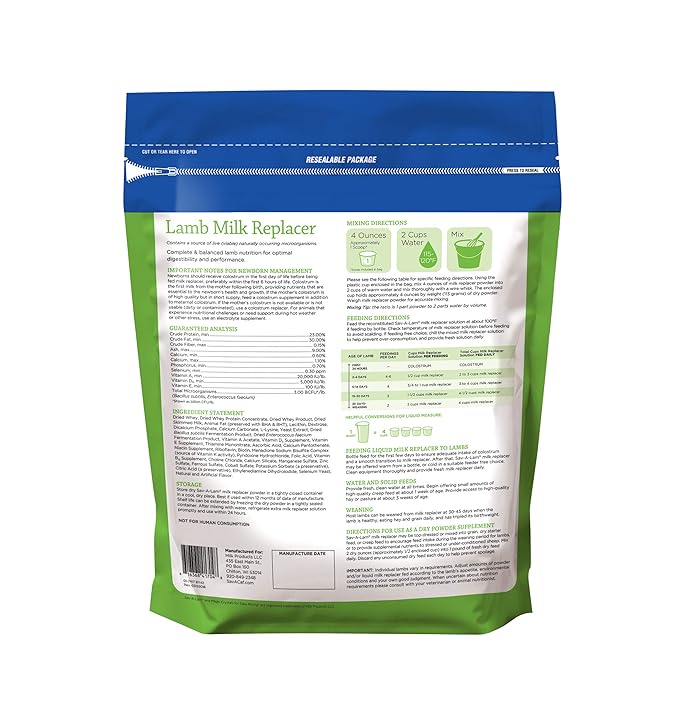Sav-A-Lam® Lamb Milk Replacer | 8 Pound ( 8 LB) Pouch