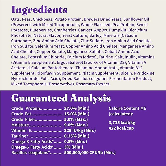 Halo Holistic Plant-Based Recipe With Superfoods, Complete Digestive Health, Vegan Dry Dog Food Bag, Adult Formula, 10-lb Bag