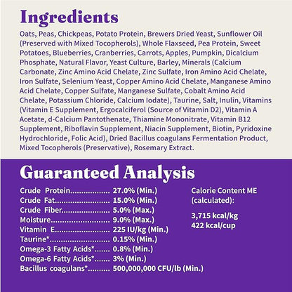 Halo Holistic Plant-Based Recipe With Superfoods, Complete Digestive Health, Vegan Dry Dog Food Bag, Adult Formula, 10-lb Bag