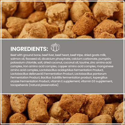 Muenster Freeze Dried Dog Food Topper Bites (20oz) - Farmhaus Beef Freeze Dried Raw Dog Food w/Organic Minerals - Beef & Organ Meats Meal Toppers for Dogs - Freeze Dried Dog Treats for Training