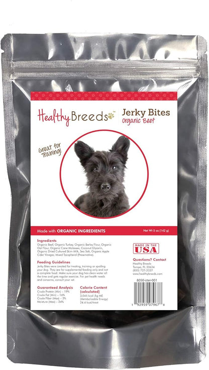Healthy Breeds Scottish Terrier Jerky Bites Beef Recipe Dog Treats 5 oz