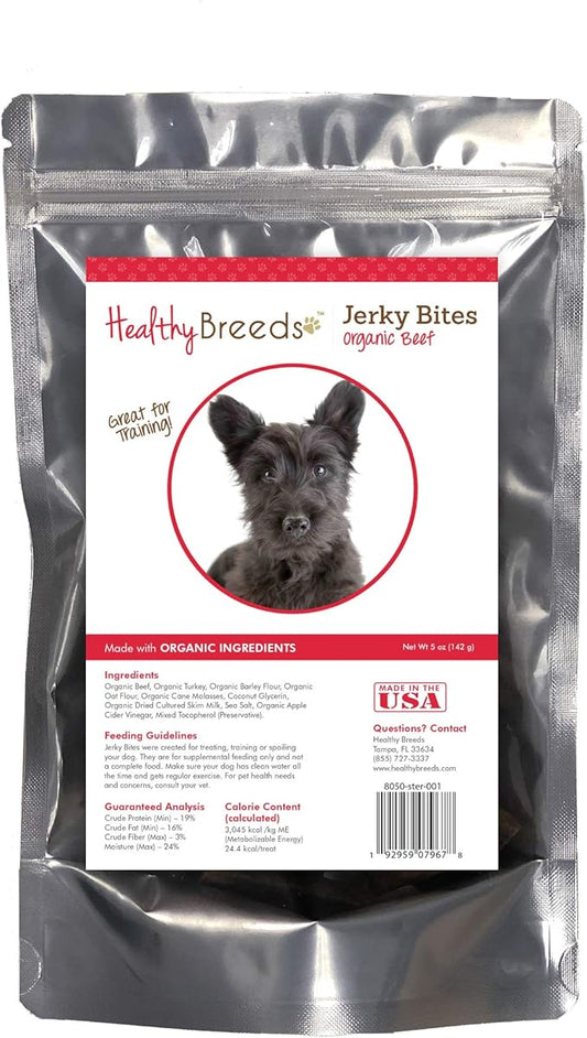Healthy Breeds Scottish Terrier Jerky Bites Beef Recipe Dog Treats 5 oz