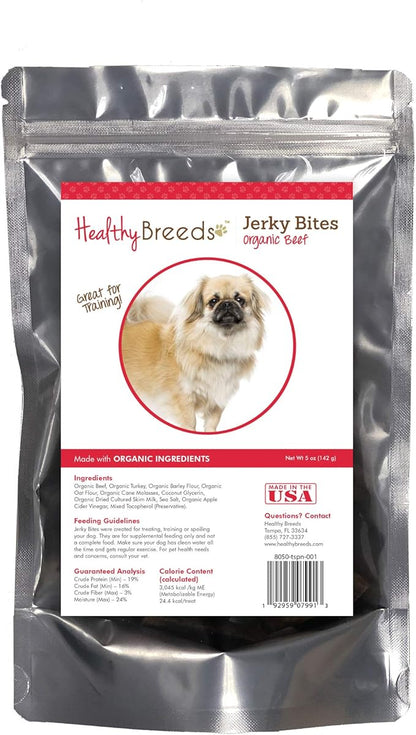 Healthy Breeds Tibetan Spaniel Jerky Bites Beef Recipe Dog Treats 5 oz