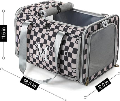 Cat and Dog Carrier,Pet Carrier for Small Medium Cats Puppies up to 15 Lbs,Soft Cat Carrier with Small Top Bag for Travel