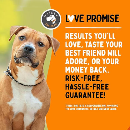 100% Pure Omega 3 Fish Oil Soft Gels for Dogs - Organic Skin, Coat & Joint Supplement - Boost Joint Health, Anti-Shedding & Itch Relief - Ideal for Medium to Large Dogs
