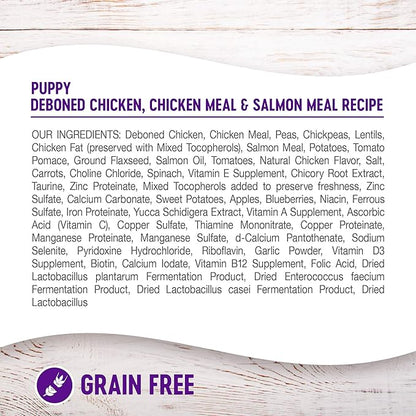 Wellness Complete Health Natural Grain Free Dry Puppy Food, Chicken & Salmon, 24-Pound Bag