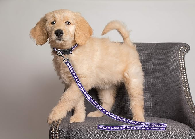 Pets First Collegiate Pet Accessories, Dog Leash, Kansas State Wildcats, Small